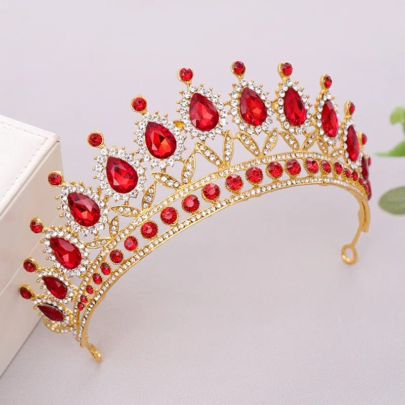 Bridal Crystal Tiara Crown Baroque Crown Headband Tiara Wedding Accessories
