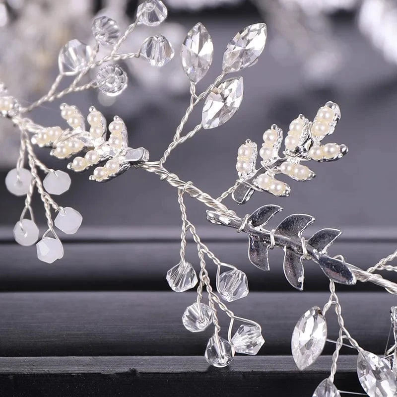 Bridal Rhinestone Gold Silver Headpiece Hair Vine-Wedding Hair Jewelry for Festival and Party- Bridal Hair Accessories for Bride