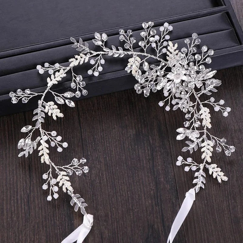 Bridal Rhinestone Gold Silver Headpiece Hair Vine-Wedding Hair Jewelry for Festival and Party- Bridal Hair Accessories for Bride