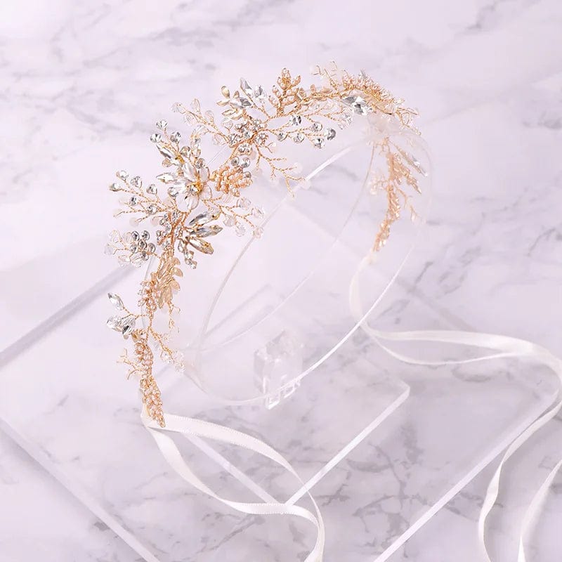 Bridal Rhinestone Gold Silver Headpiece Hair Vine-Wedding Hair Jewelry for Festival and Party- Bridal Hair Accessories for Bride