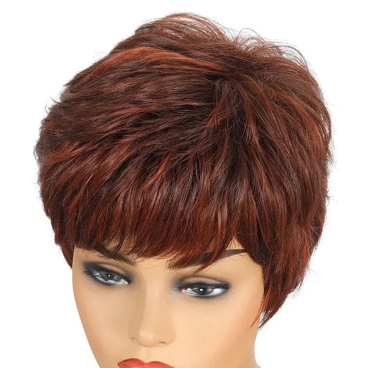 Brown Brown Color Women Synthetic Wigs