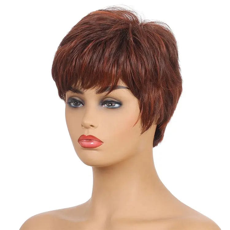 Brown Brown Color Women Synthetic Wigs