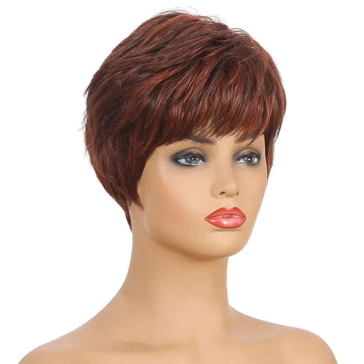 Brown Brown Color Women Synthetic Wigs