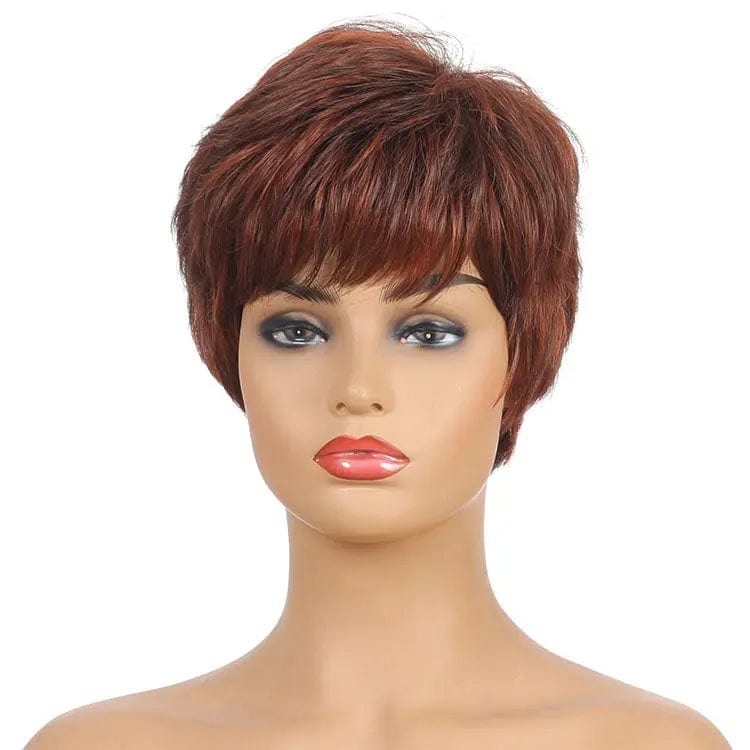 Brown Brown Color Women Synthetic Wigs
