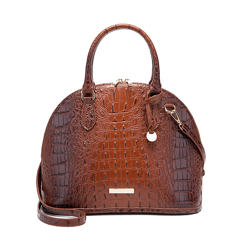 brown Crocodile Brahman brand Amazon shopify hot selling bags women handbags ladies hand bags