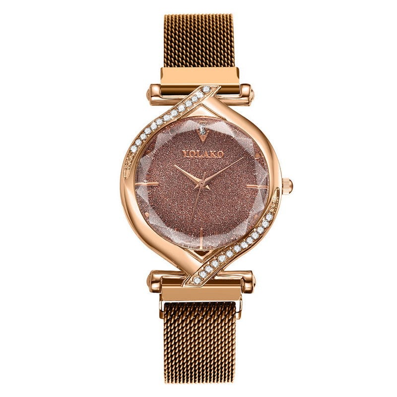 Brown hot selling wholesale cheap magnet Wristwatch Fashion classic luxury colors heart Quartz womens watches for ladies