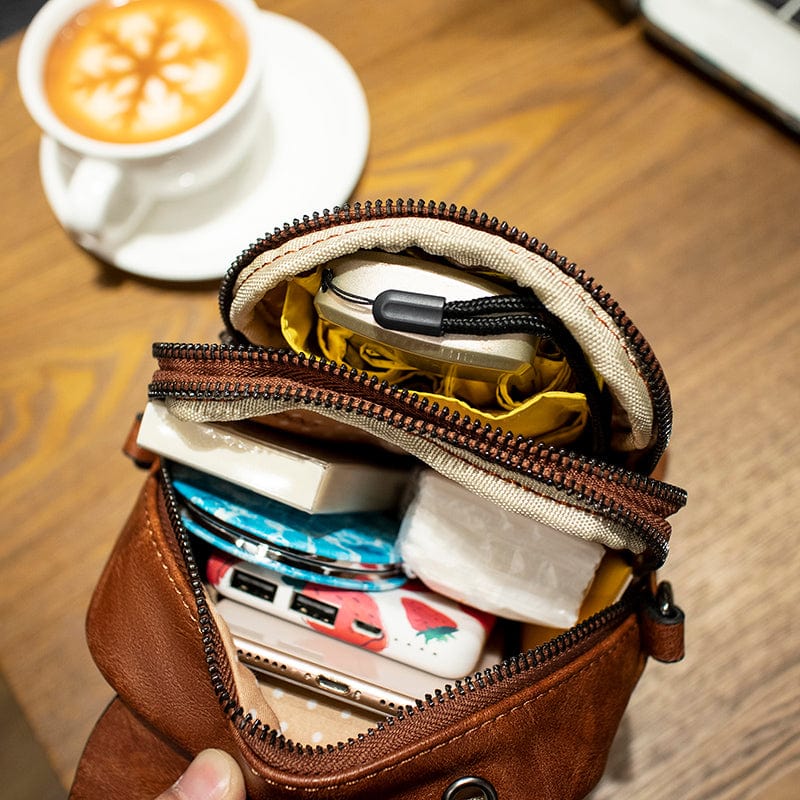 Brown MIYIN 2022 new  Korean version small bag female  mini mobile phone bag fashion shoulder Messenger bag