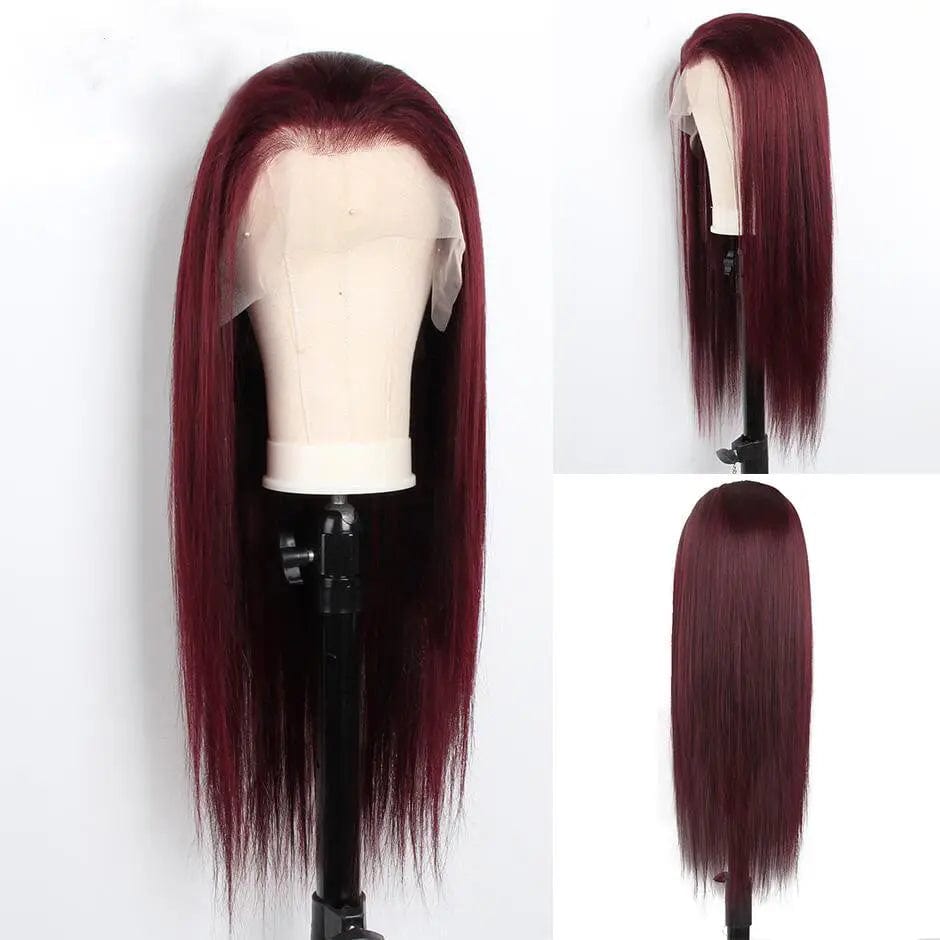 Burgundy Red Color Body Wave Cuticle Hair