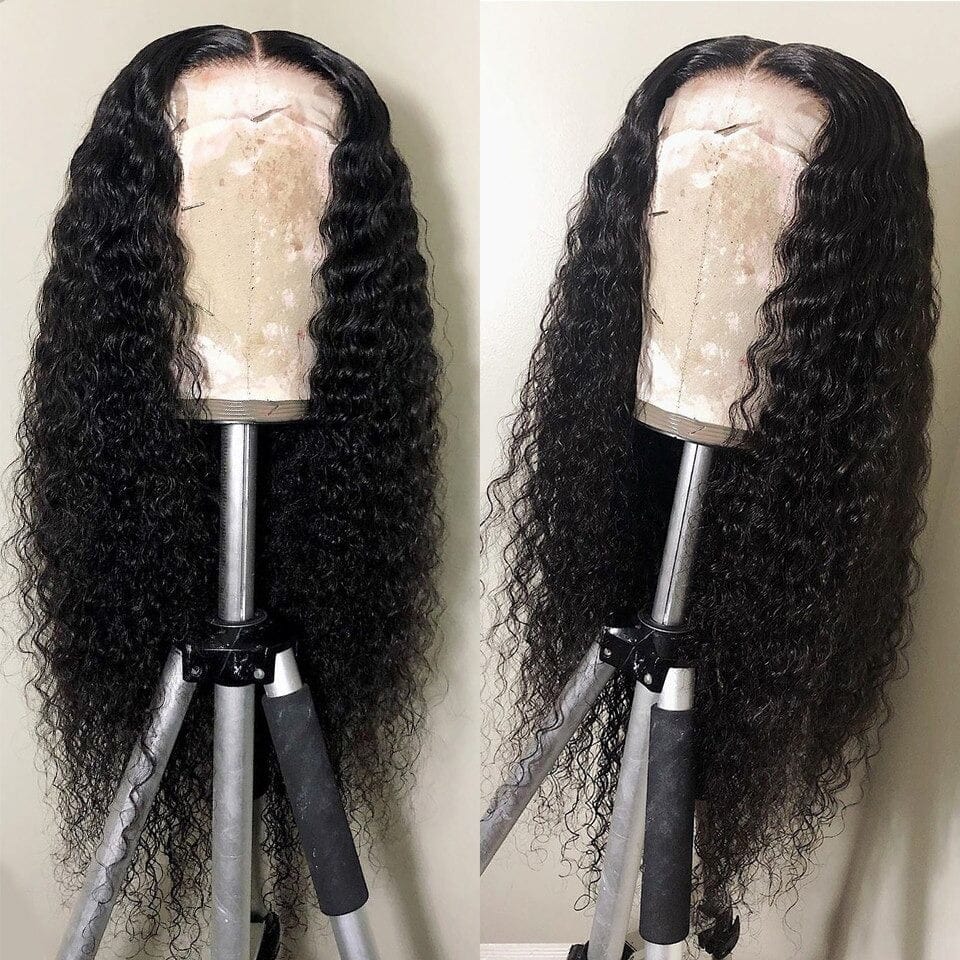Burmese Raw Virgin Hair Jerry Curly Lace Front Wig Human Hair Deep Part Jerry Curl Weave Short Wig Kinky Curly Wig Lace Front