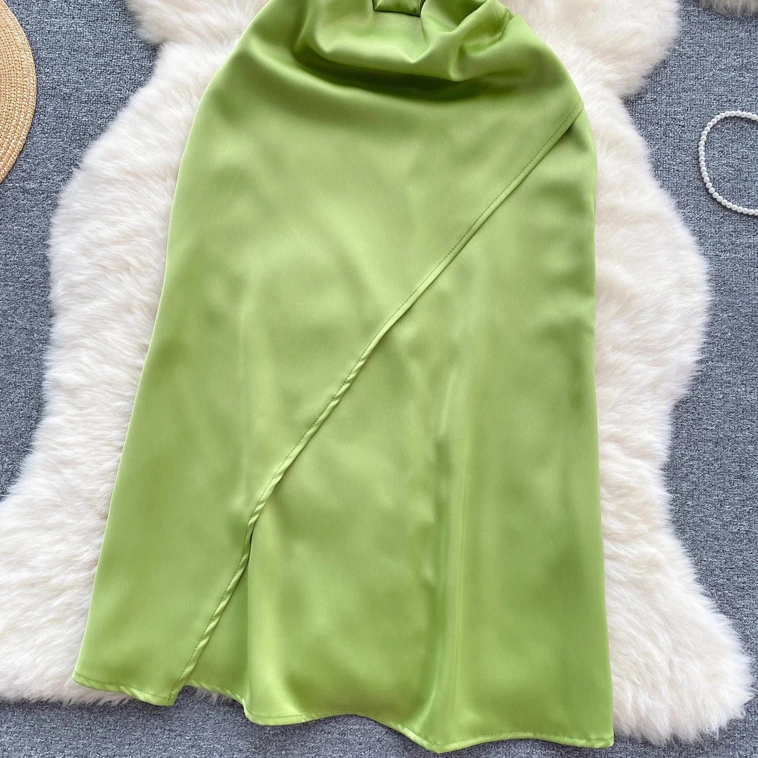 C Female Kink Slim Design Sense Waist Chic Small Temperament Long Dress