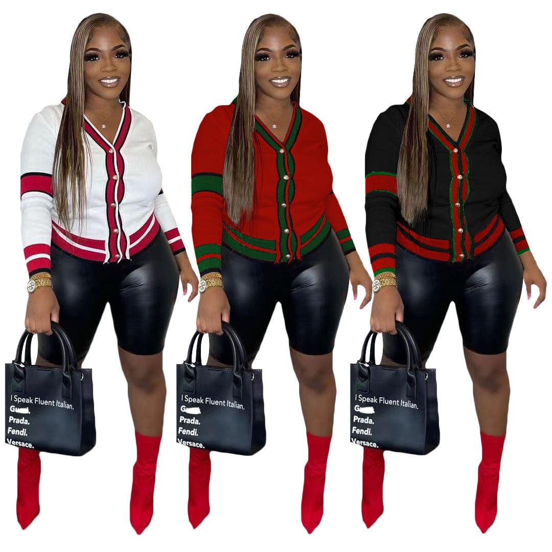 C1103TA93 New Arrival Contrast Color Casual Single Breasted Women Coats Sehe Fashion