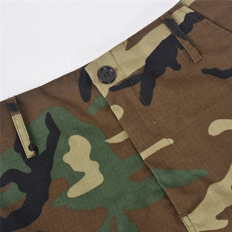 Camouflage Slim Skirt Women Summer Sexy Hip Package Pockets Army Green Casual Skirts