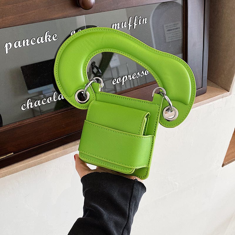 CARTER LISA Candy Color Geometry  Messenger Bag Cute Mini Crossbody For Women Purses Solid PU Handbags