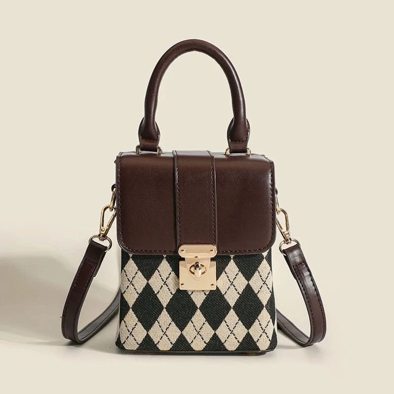 casual trendy designer mini handbags 2023 small sling bags checker ladies fashion handbags