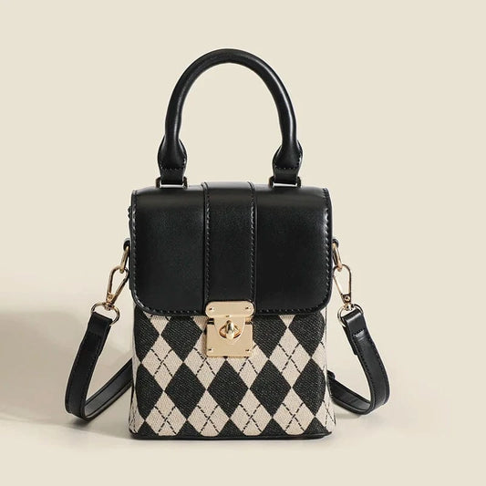 casual trendy designer mini handbags 2023 small sling bags checker ladies fashion handbags