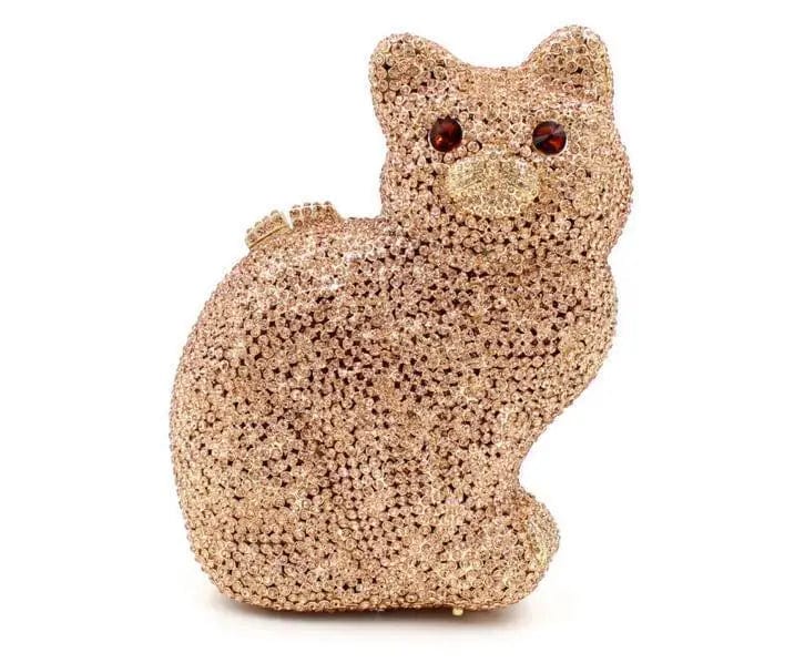 cat 4 Factory Wholesale Price Rhinestone Bags Luxury Handbag Diamond Women Cat Handbags Purse Evening Crystal Bag