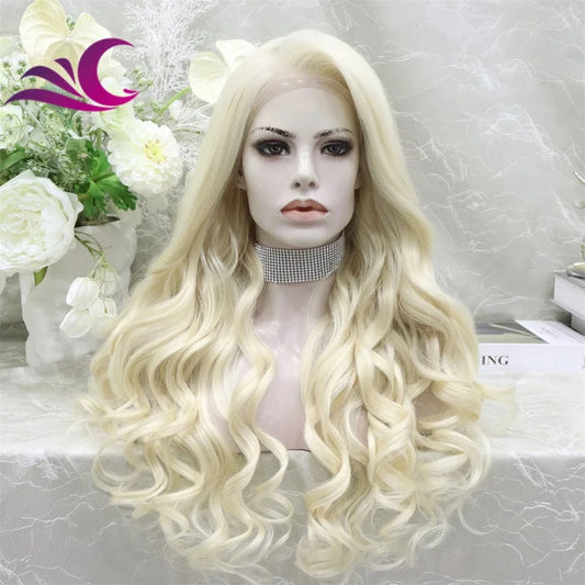 Celebrity 13x6 body wave heat resistant fiber synthetic lace front wig