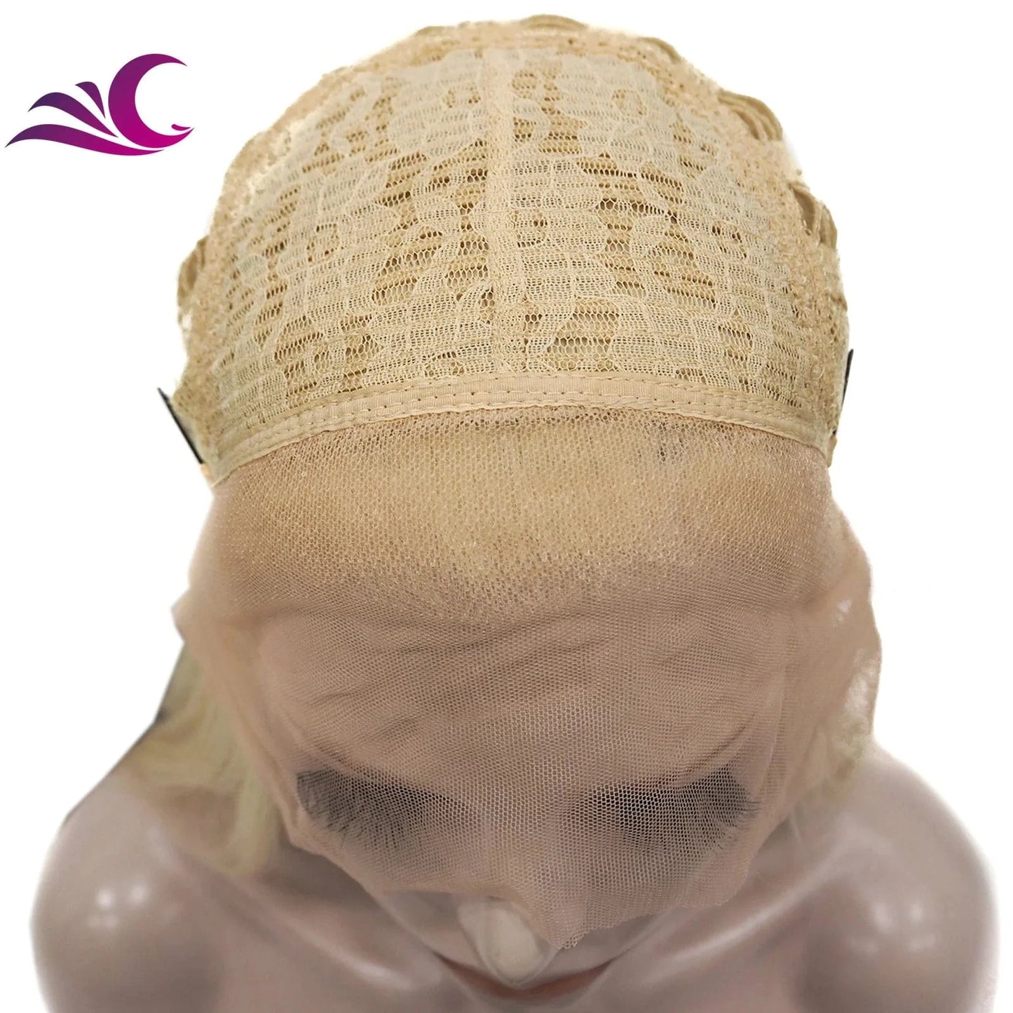 Celebrity 180% Density Ombre 613 Blond Silky Straight Heat Resistant Futura Premium Fiber Synthetic Hair Lace Front Wig