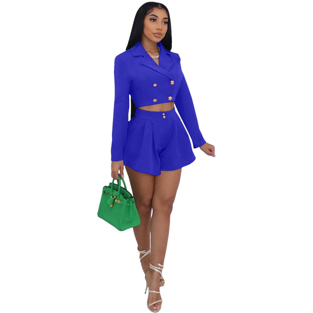 CH61014  2023 Trend New Satin Pink Ladies Suits Multicolor Custom Ensemble Blazer Femme Womens Blazer Suit Woman