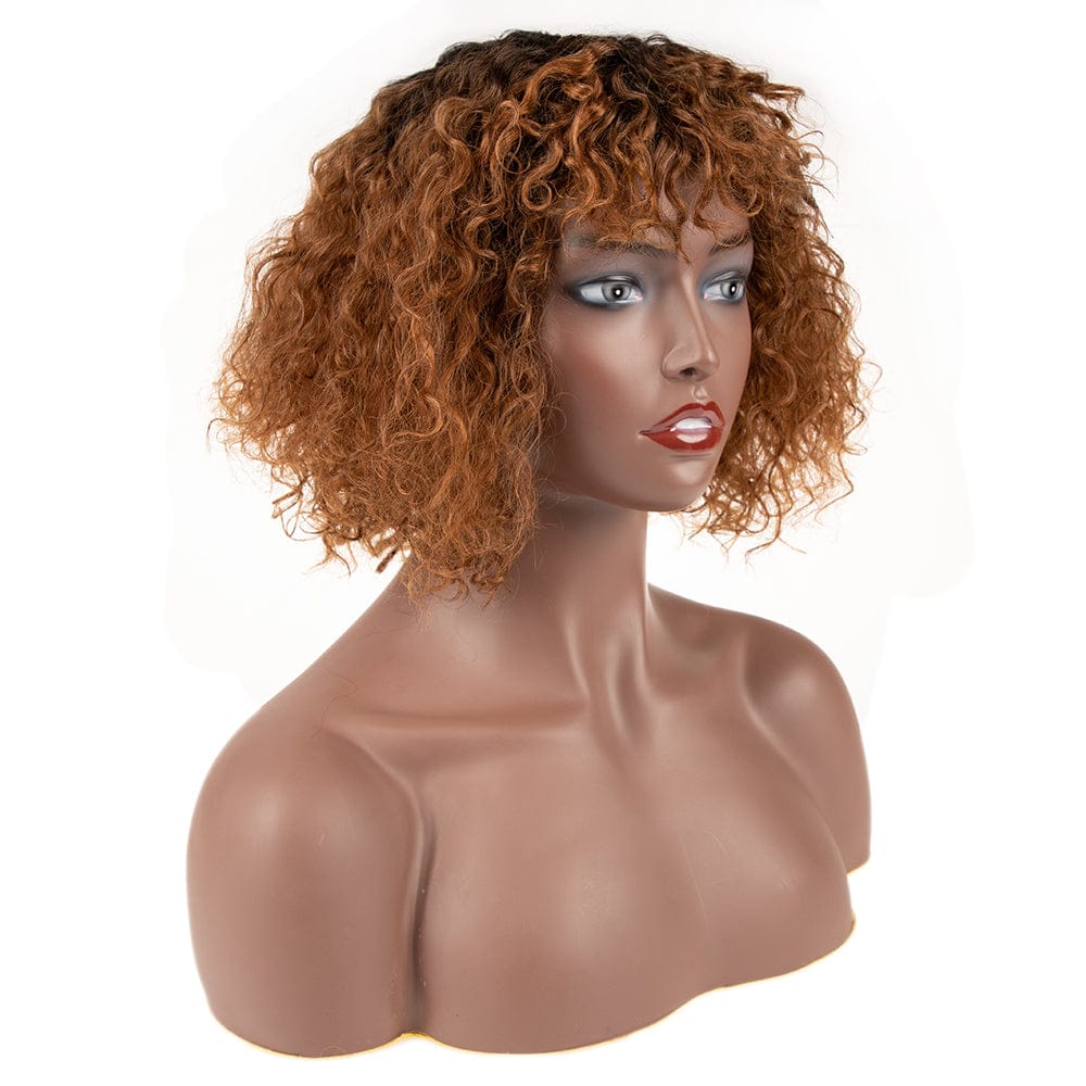Cheap Afro Kinky Curly Wig sleek quality High Temperature  Heat Resistant Cosplay kinky curl Synthetic Hair Wigs for women