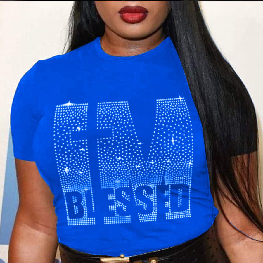 Cheap Best quality summer rhinestone women t shirt