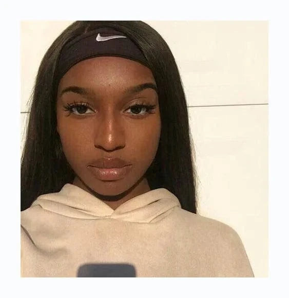 Cheap Headband Wigs For Black Women Human Hair With Headband Attached Head Band Wigs Yaki Virgin Human Hair Headband Curly Wig