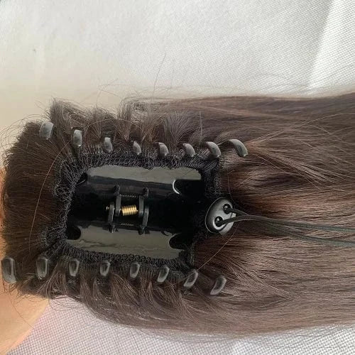 cheap  Human Hair Wrap Around Clam Clip In Ponytail Extension For Women