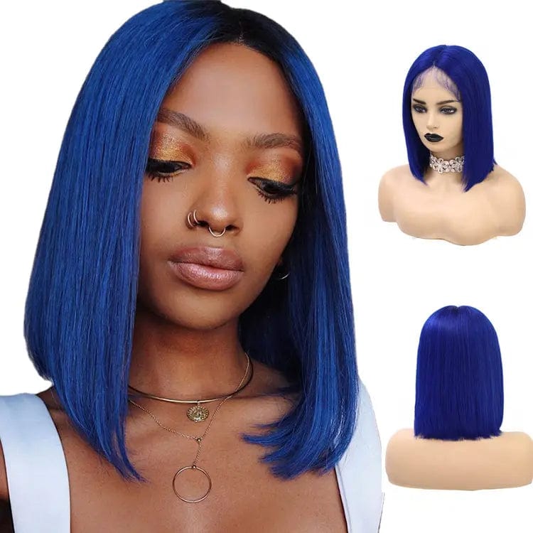 Cheap Straight Brazilian Human Hair Purple Color