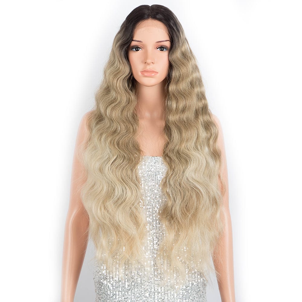 Cheap Transparent Swiss Lace Front Synthetic Wig For Black Women Heat Resistant Synthetic Hair Wigs ROMANCE Hair Extension