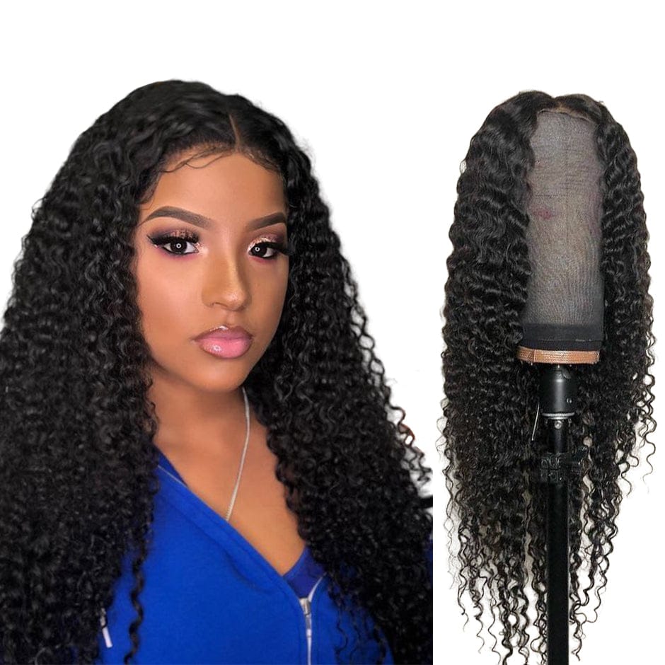 Cheap Wholesale Wig OEM Vendors In China Unprocessed Human Hair Long Size 28 30 Inch Deep Wave 4x4 Swiss Lace Human Hair Wigs