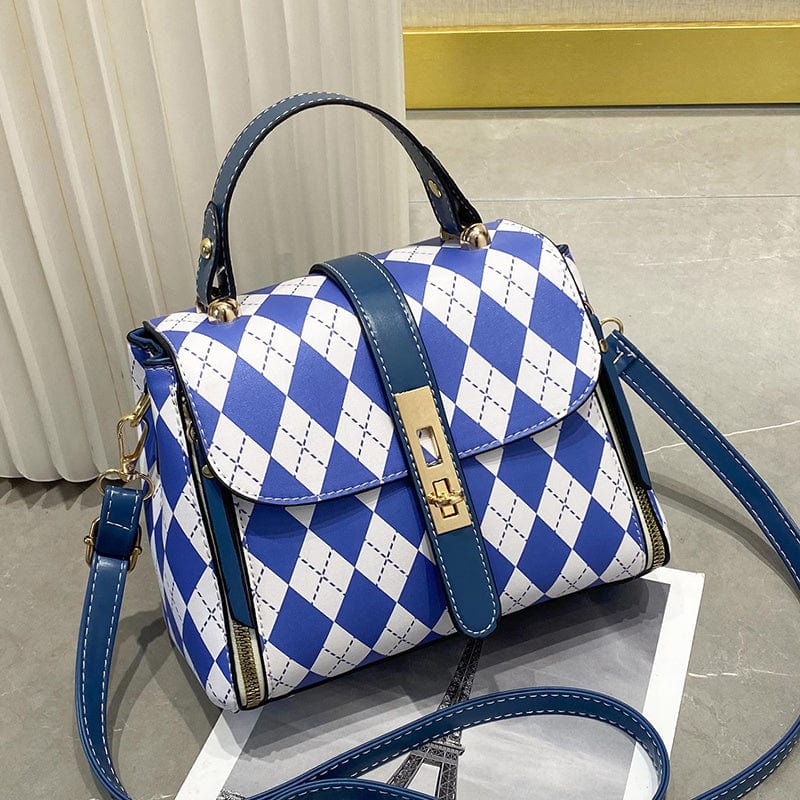 Checkerboard Fashion Handbag small foot one shoulder crossbody ladies handbags Wholesale casual leather woman handbag