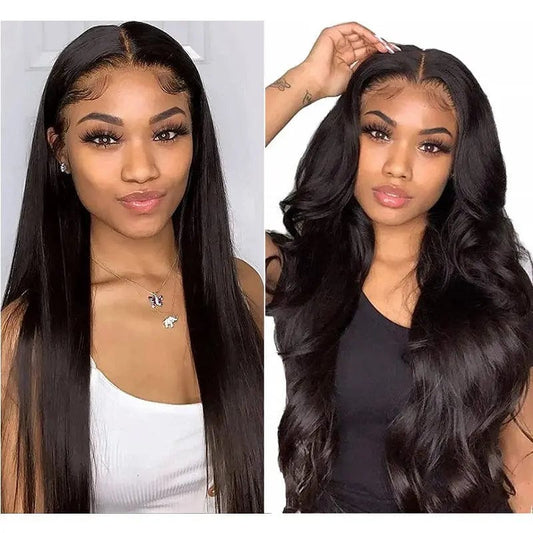 Chemical fiber wig female long straight hair
