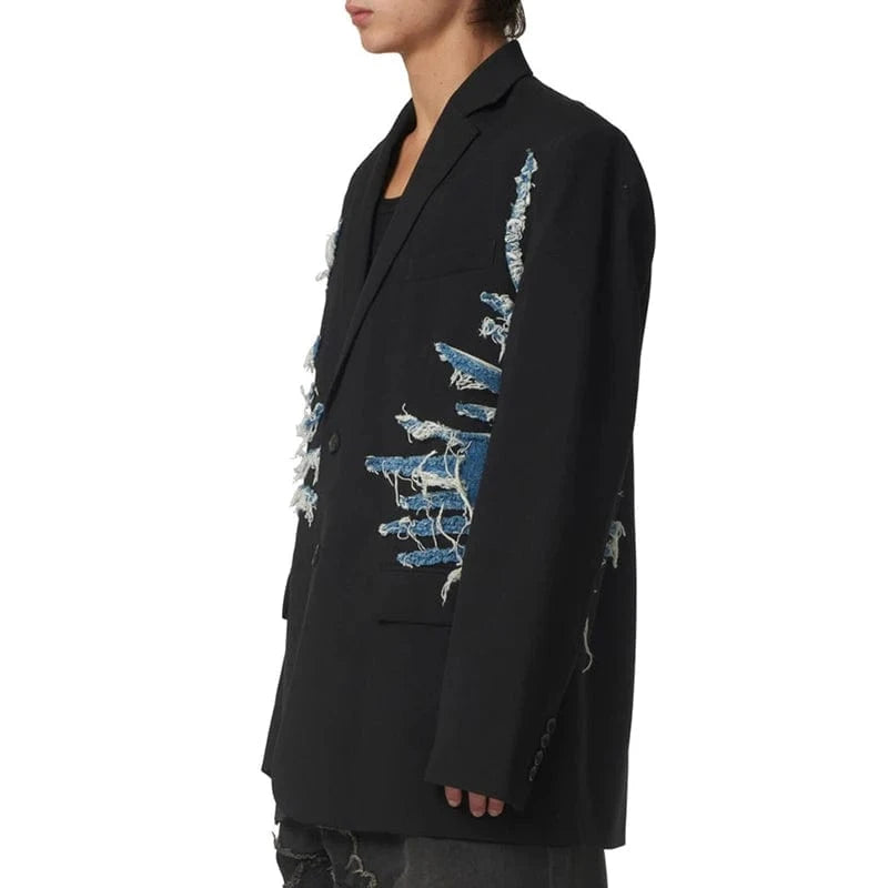 CHICEVER High Quality Notched Collar Long Sleeve Single Breasted Blazer Jacket For Women