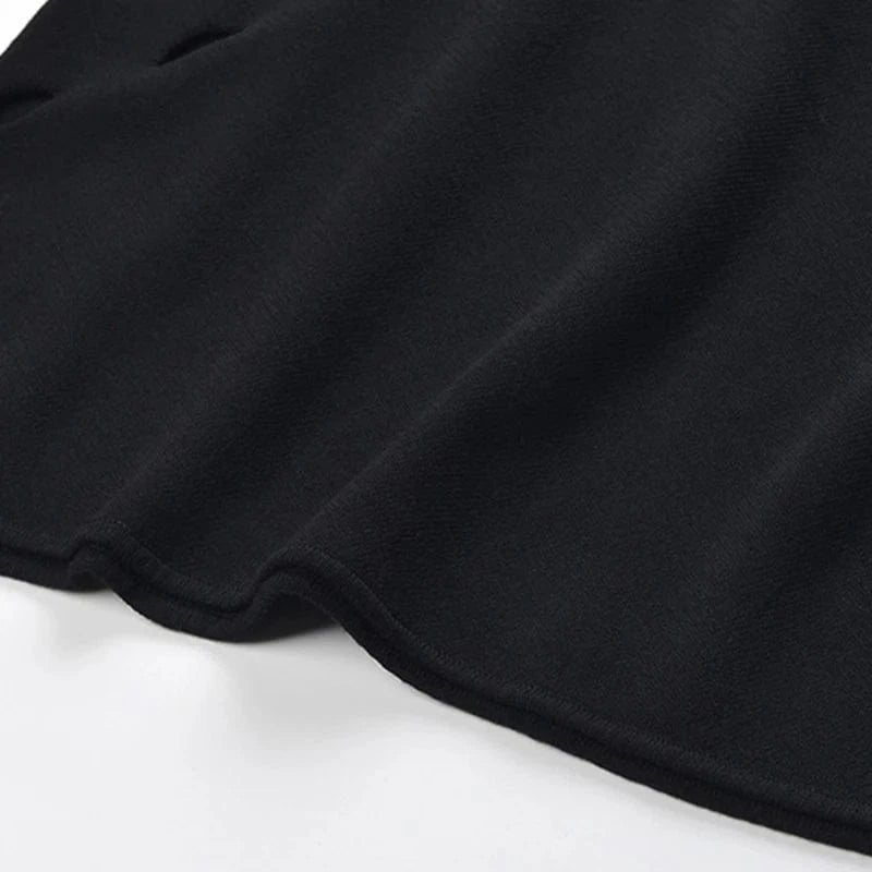 CHICEVER Hollow Out Round Neck Long Sleeve Patchwork Folds Knit Sweaters For Women 2023