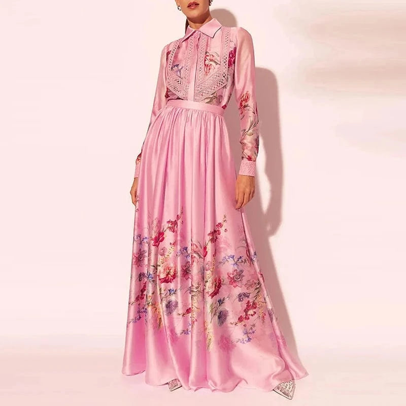 CHICEVER Lapel Long Sleeve Shirt High Waist A Line Women Casual Suits Cotton Two Pieces Set