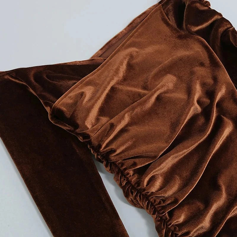 CHICEVER Slash Neck Long Sleeve High Waist Slim Elegant Lady Bodycon Women Dress