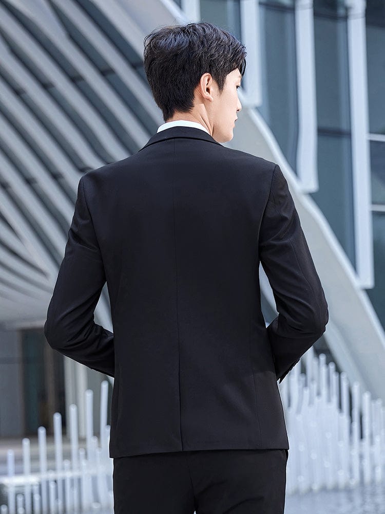 China Factory OEM 3 Piece Suit Wholesale High-quality Business Suit Formal Office Work Gray Blue Black Blazer Set