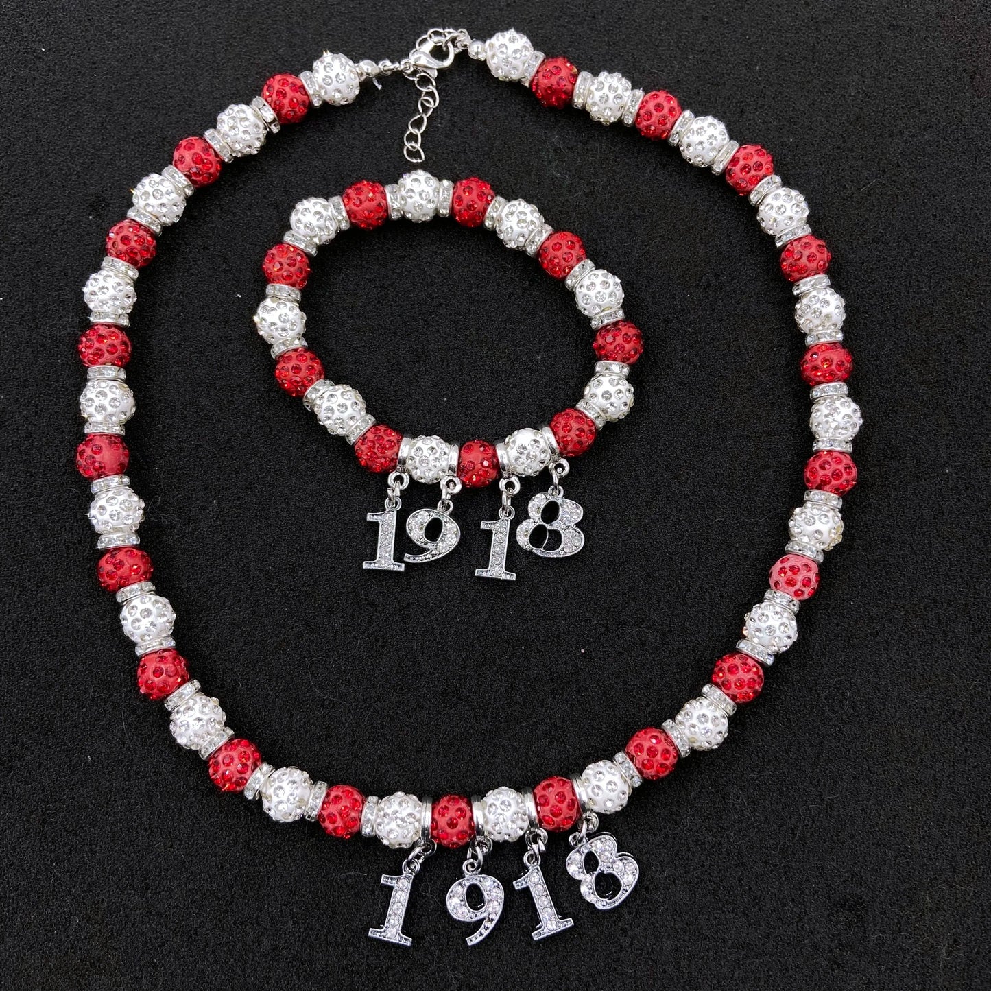 classic / 19CM / 13 Delta Tassel Number Necklace Set Jewelry