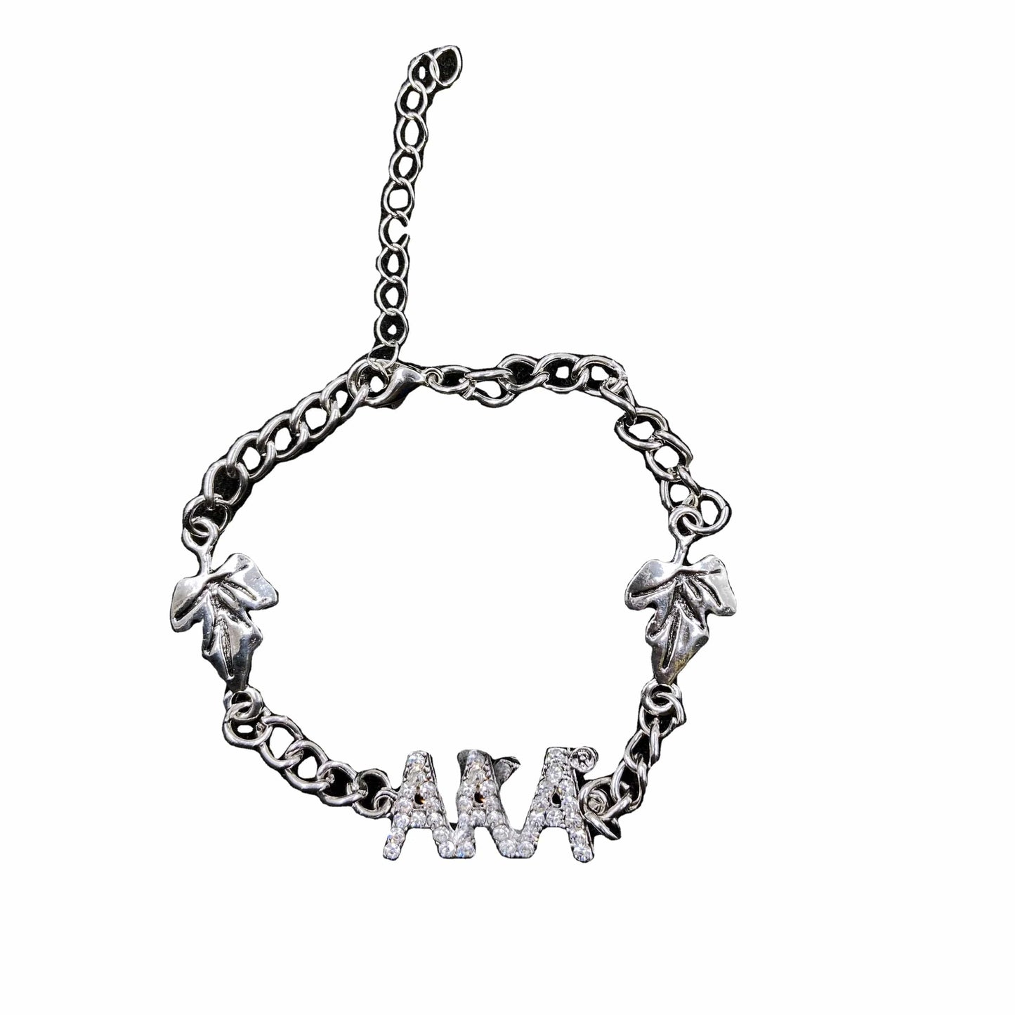 classic / 19CM / maple Pink Green Sorority Custom Handmade Maple Alphabet Charm Bracelets