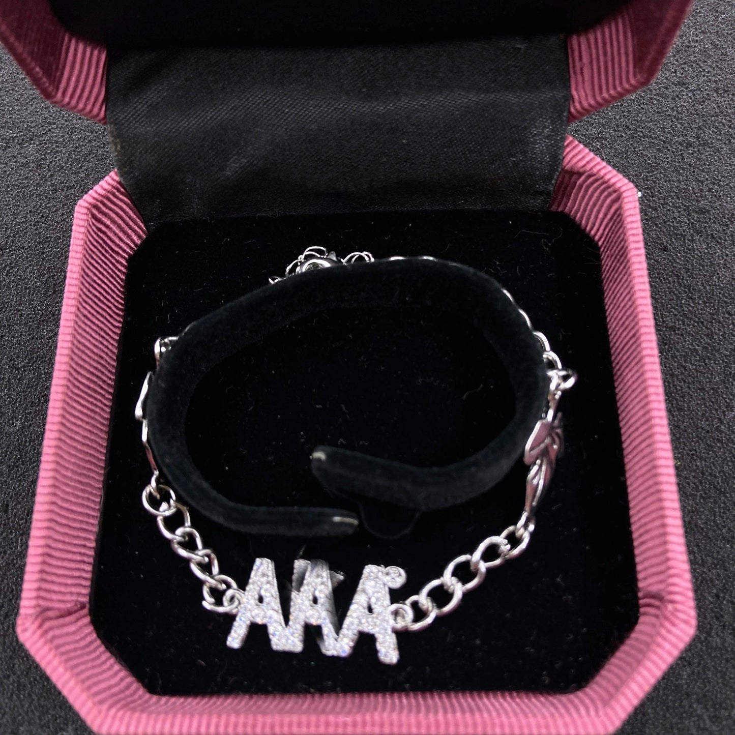 classic / 19CM / maple Pink Green Sorority Custom Handmade Maple Alphabet Charm Bracelets