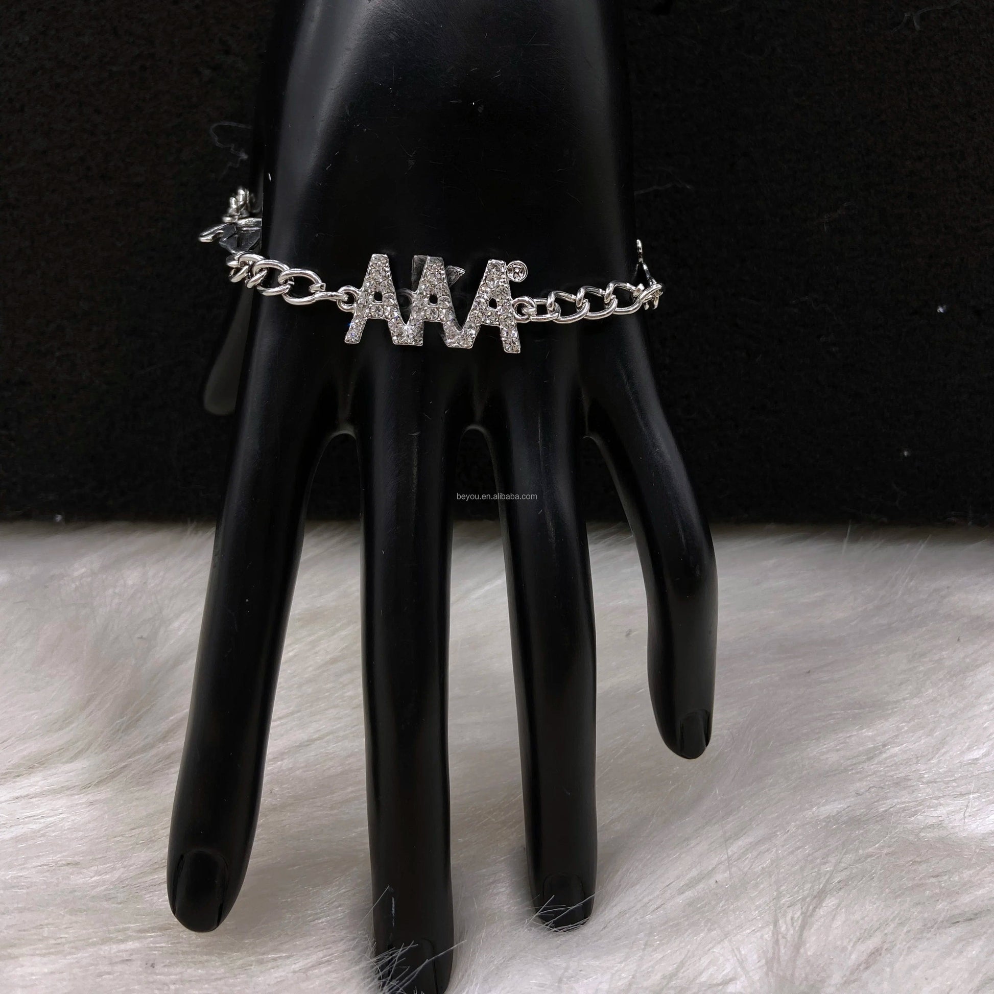 classic / 19CM / maple Pink Green Sorority Custom Handmade Maple Alphabet Charm Bracelets