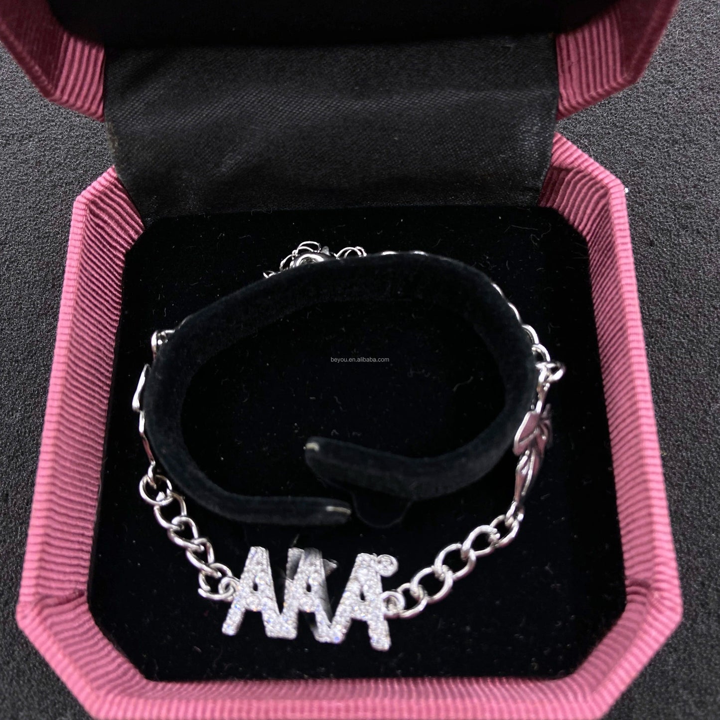 classic / 19CM / maple Pink Green Sorority Custom Handmade Maple Alphabet Charm Bracelets