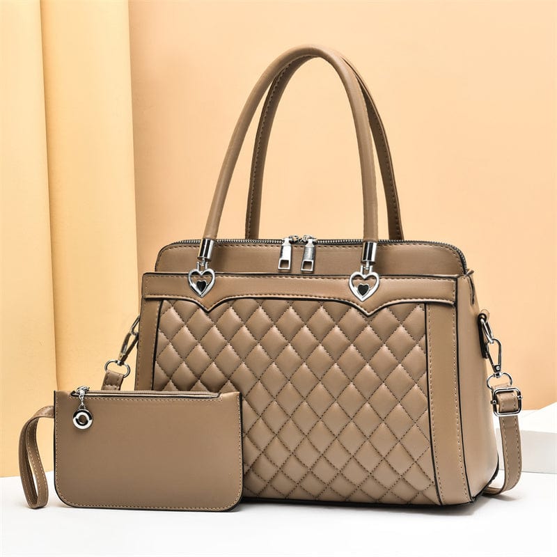 Classic Ladies Diamond Tote Bag  Large Capacity Leather Waterproof Shoulder Crossbody handbags Factory Wholesale woman Handbag
