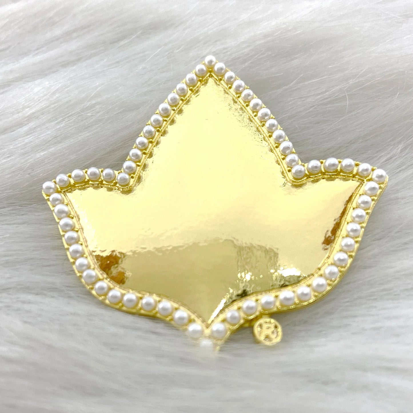 classic / pearl / Gold Plated Pink Green Sorority Gold Plated Crystal Pearl Ivy Brooch Fitting Necklace Jewelry