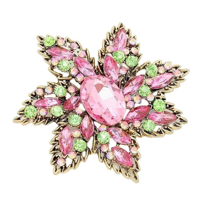 classic / Pink green Pink Green Fancy Irregular Beads Necklace Multi-layer Geometric Gemstone Plastic Chain Necklace Women Girls Sweater Jewelry Set