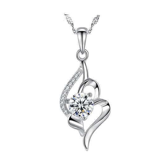 Clavicle Snake Chain Simple Diamond Necklace for Women Protagonist Pendant Geometric Jewelry Silver Color Gift Dropshipping