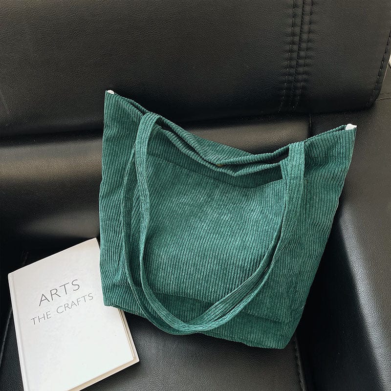 Cloth Fabric Handbag Solid Casual Tote Ladies Eco Shopping Bags korean canvas tote bag corduroy