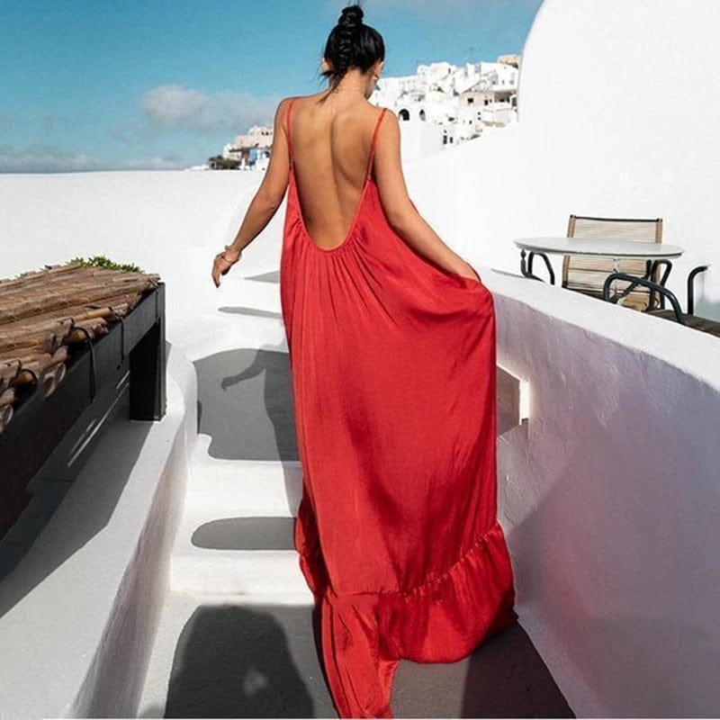 Clothing Vendors Fashioning Summer Sleeveless  Color Non-sliping Dress Plus Size Dress Skirts