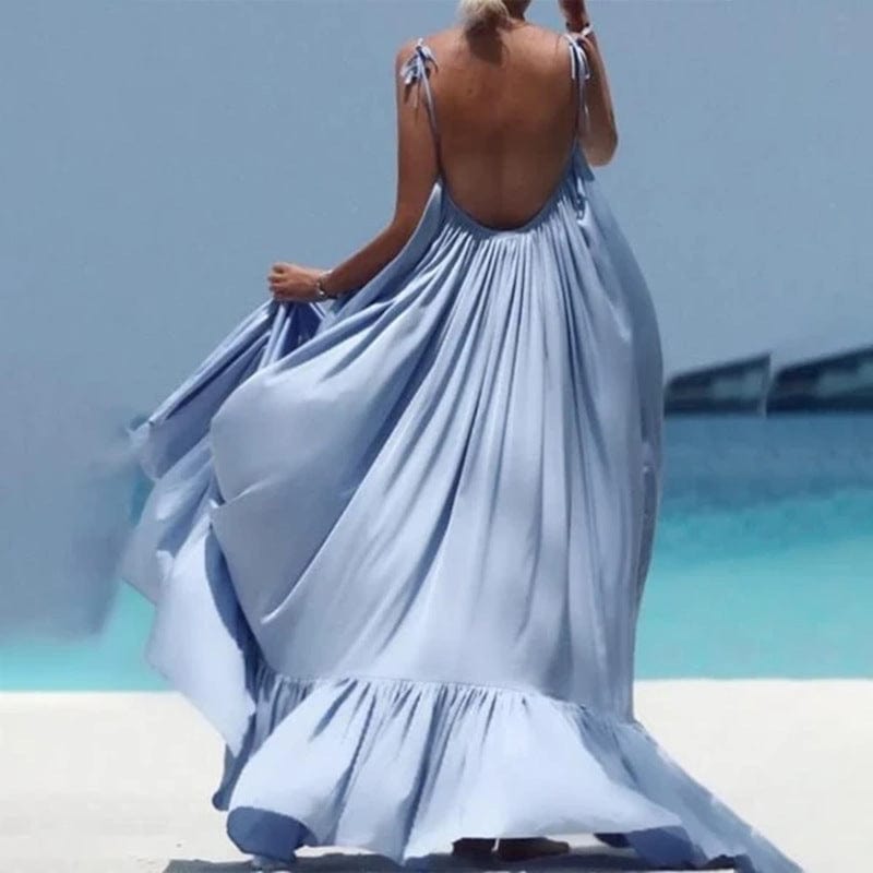 Clothing Vendors Fashioning Summer Sleeveless  Color Non-sliping Dress Plus Size Dress Skirts
