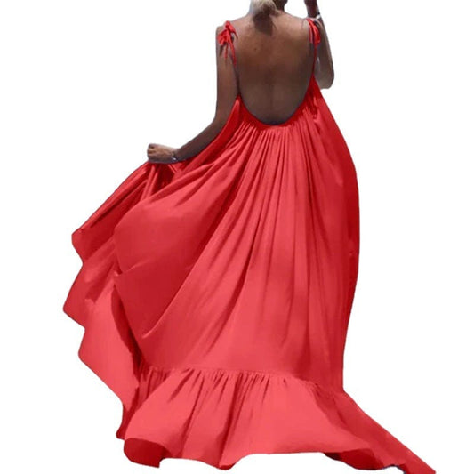 Clothing Vendors Fashioning Summer Sleeveless  Color Non-sliping Dress Plus Size Dress Skirts